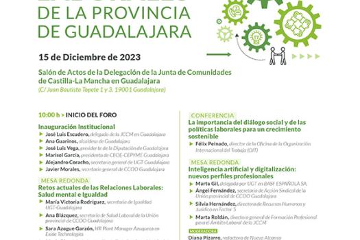 Impulsa Guadalajara organiza el II Foro de Relaciones Laborales de la provincia de Guadalajara el pr�ximo 15 de diciembre